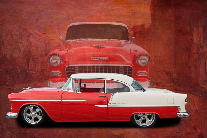 Classic Chevy Nova parked outdoors showing its vintage front design and iconic muscle car styling